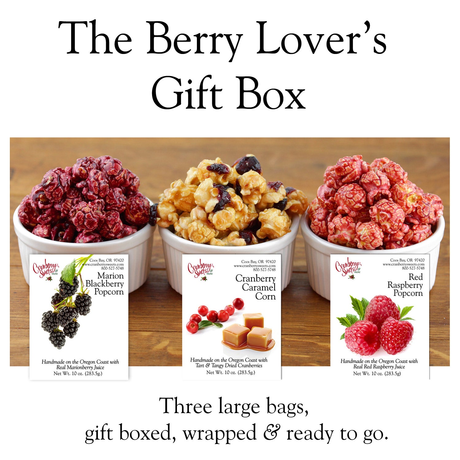 Berry Lover's Popcorn Gift Box 30oz.