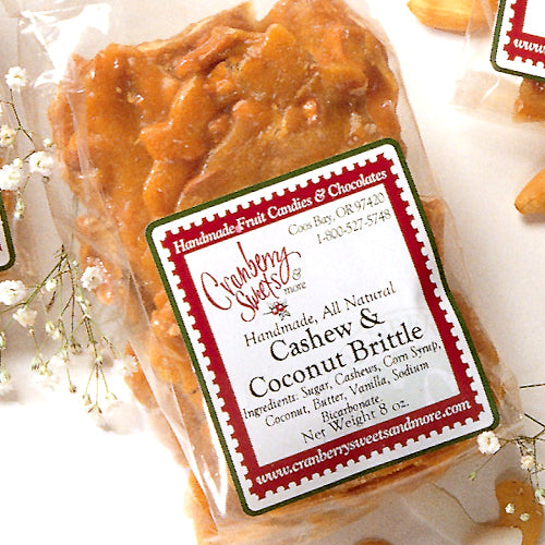 Cashew & Coconut Brittle 8oz.