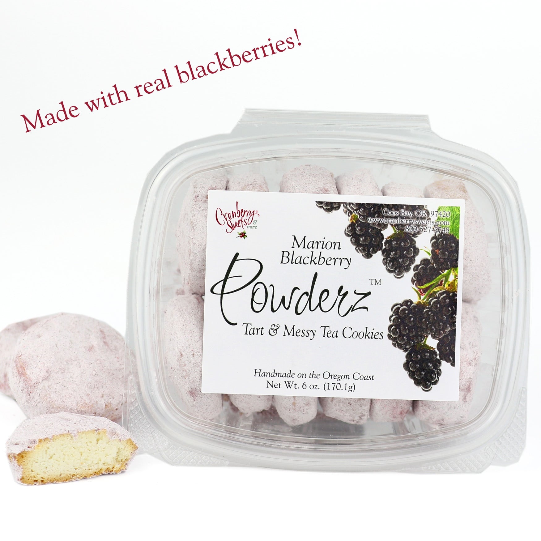 Powderz Marion Blackberry Tea Cookies 6oz.
