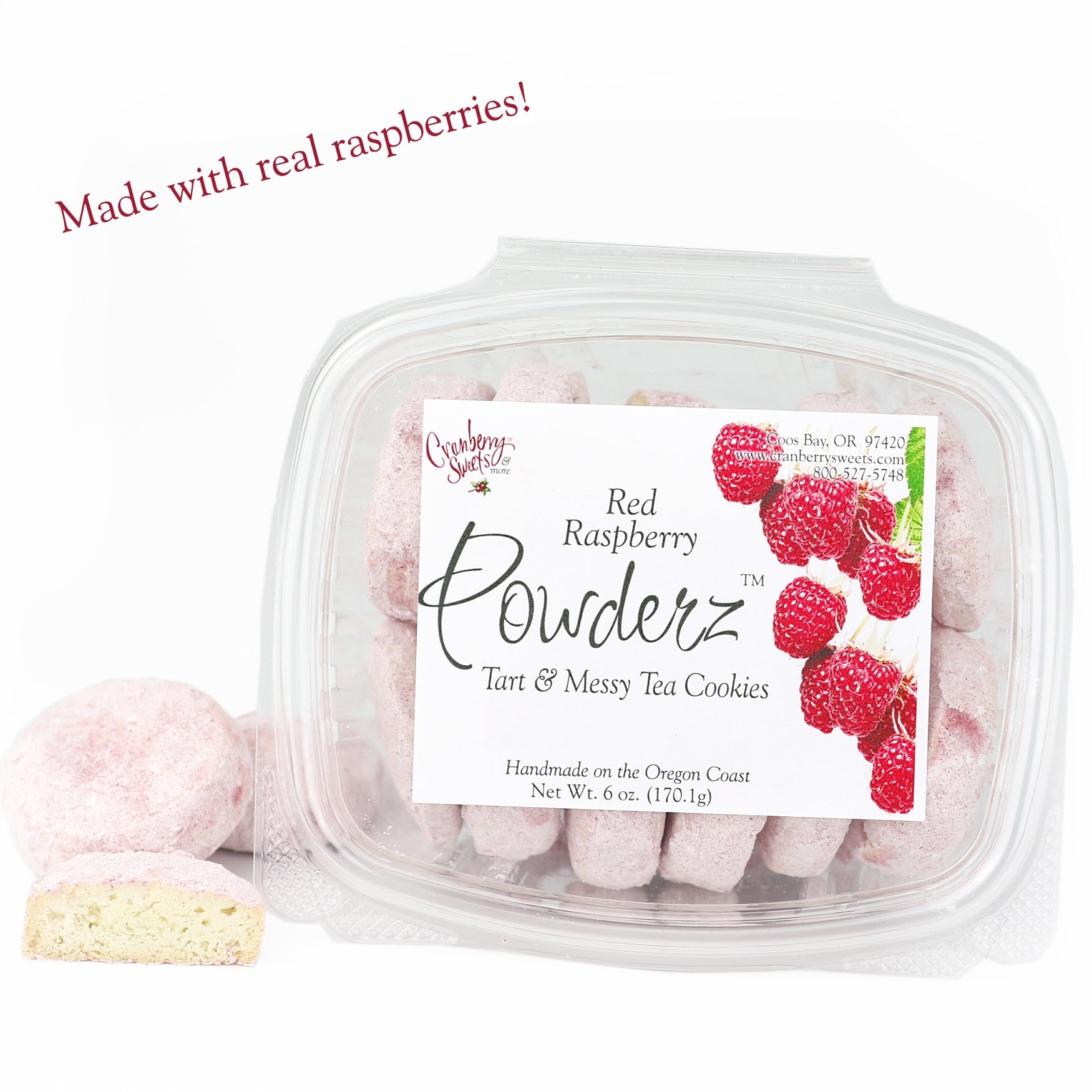 Powderz Raspberry Tea Cookies 6oz.