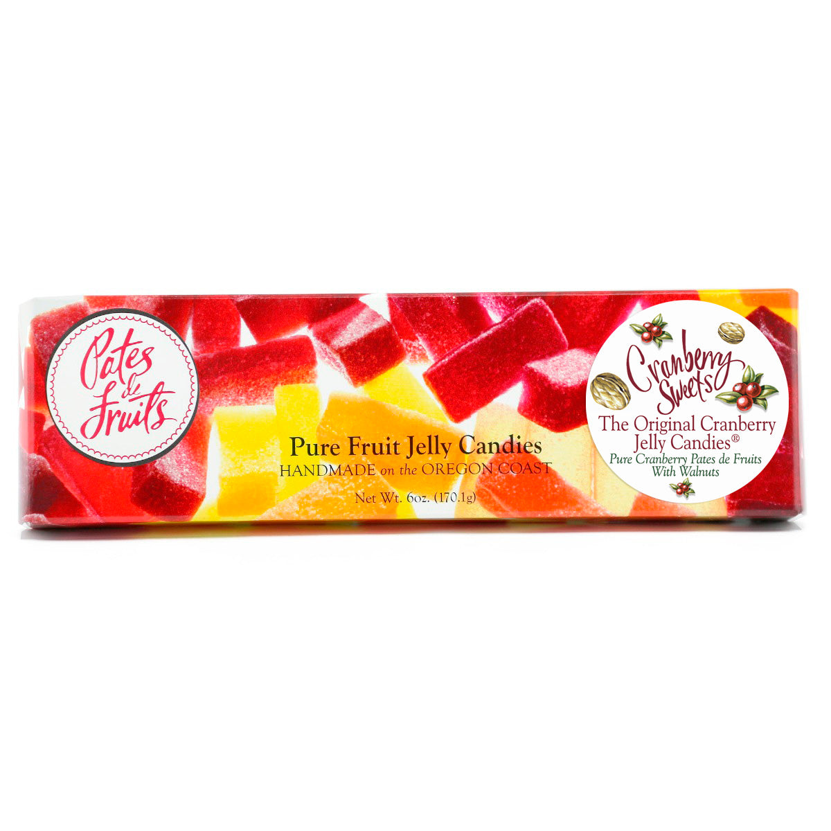 Original Cranberry Jelly Candies with Walnuts 6oz.