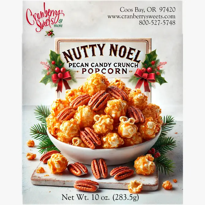 "Nutty Noel" Butter Pecan Candy Crunch Caramel Corn 10oz.