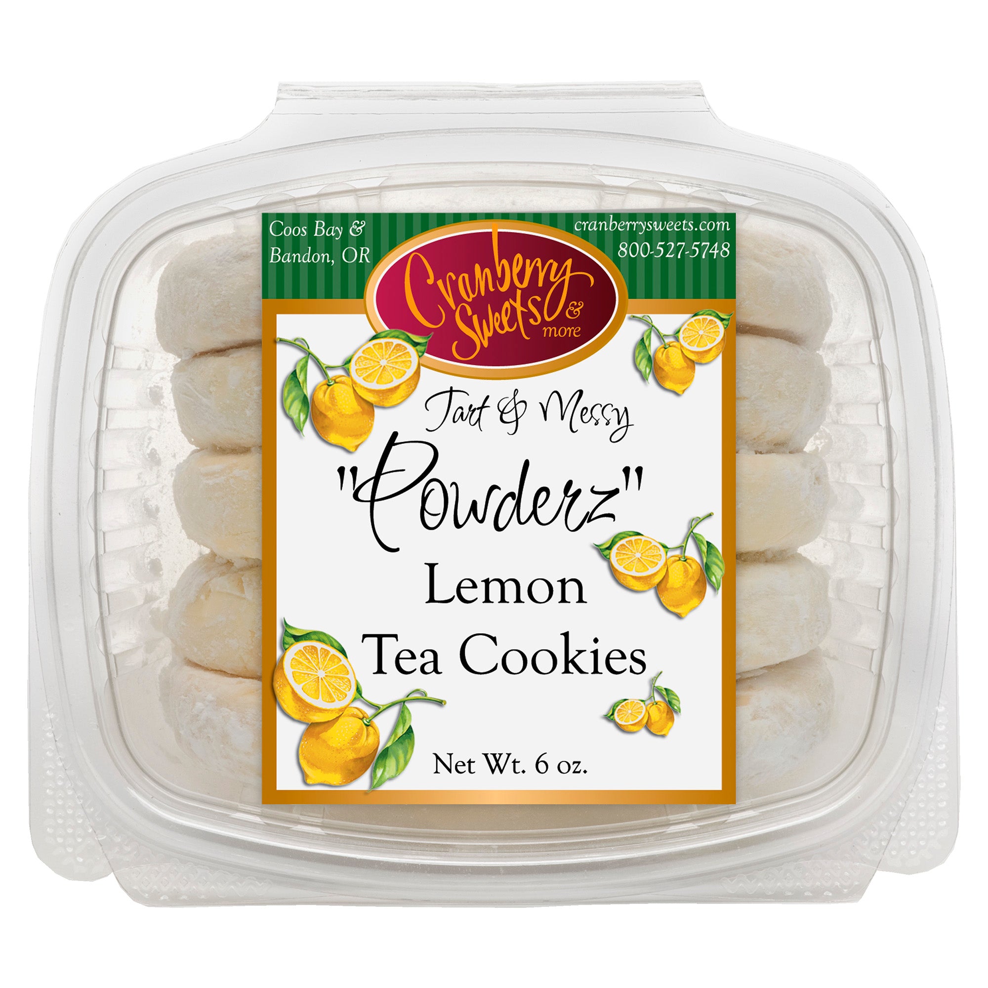 Powderz Lemon Tea Cookies 6oz.