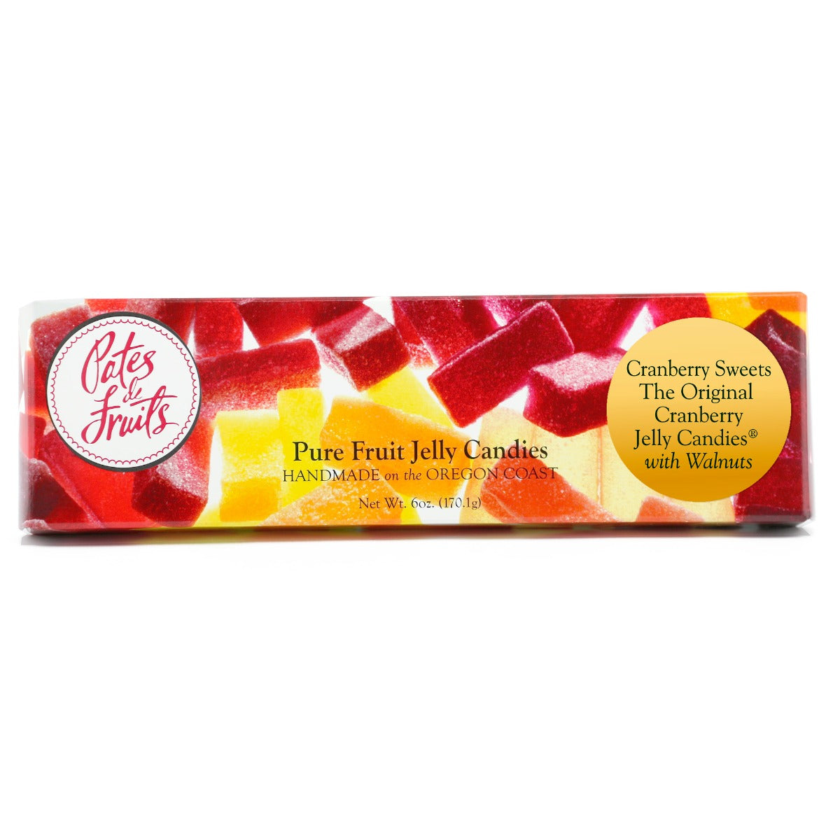 Original Cranberry Jelly Candies with Walnuts 6oz.