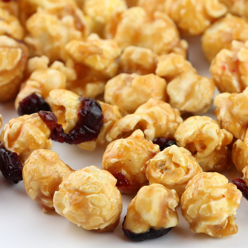 Caramel Corn with Dried Cranberries 10oz.
