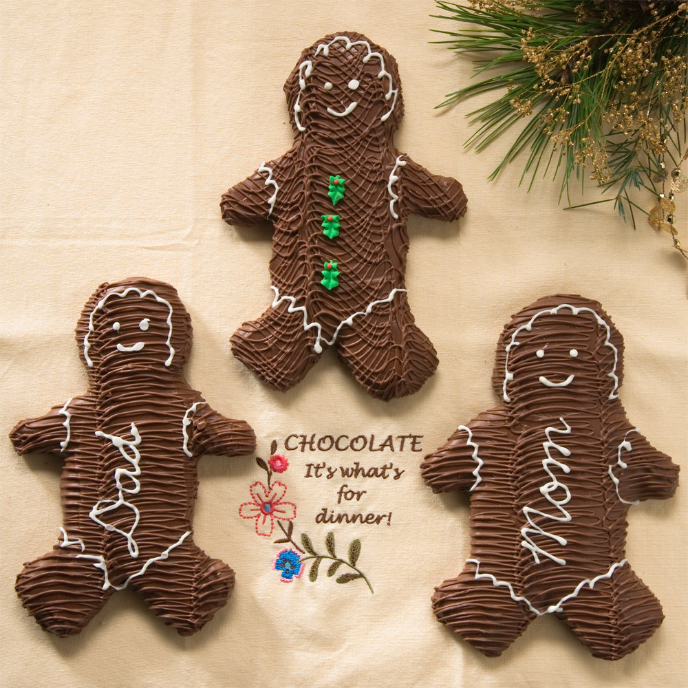 Chocolate Dunked Gingerbread Person (Qty.1 Milk OR Dark, 8")